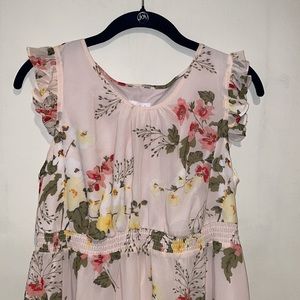 Pink Floral Maternity Dress NWT Medium